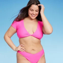 Women's Twist-Front Short Sleeve Bralette Bikini Top - Wild Fable™ -Avenue Clothing Shop GUEST 91bcda8e 04ef 4bf5 886c 723f50609fb6