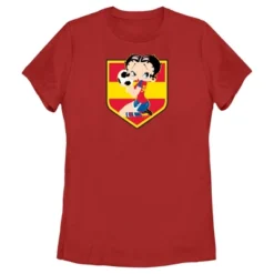 Women's Betty Boop Spain Soccer Badge T-Shirt 7 Women's Betty Boop Spain Soccer Badge T-Shirt -Avenue Clothing Shop GUEST 9269a034 f91d 494d adb5 d84724b25527