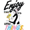 Looney Tunes "Enjoy The Little Things" Women's White Graphic Tee -Avenue Clothing Shop GUEST 93c8d555 0474 42c3 940a c9b369952c74