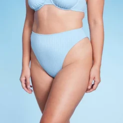 Women's Ribbed High Leg Cheeky High Waist Bikini Bottom - Wild Fable™ -Avenue Clothing Shop GUEST 94b31c2a 5dd6 4ee1 8a1b baf052234542