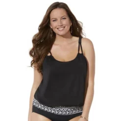 Swimsuits For All Women’s Plus Size Loop Strap Blouson Tankini Top 20 Swimsuits For All Women’s Plus Size Loop Strap Blouson Tankini Top -Avenue Clothing Shop GUEST 94e5cd73 ad45 411e bbb2 749f907978e2
