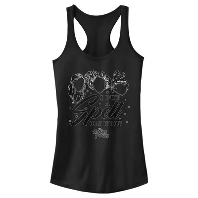 Junior's Disney Hocus Pocus Spell On You Silhouette Racerback Tank Top 5 Junior's Disney Hocus Pocus Spell On You Silhouette Racerback Tank Top - Image 3