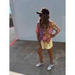 Women's Ascot + Hart Graphic Pull-On Shorts - Yellow -Avenue Clothing Shop GUEST 9732f737 b487 47ca a858 0363525eba45