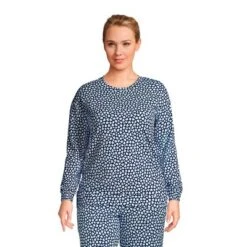 Lands' End Women's Lounge Long Sleeve Pajama Sweatshirt -Avenue Clothing Shop GUEST 9861d741 6891 4c35 9425 c3c42597b49e