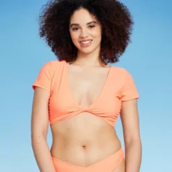 Women's Twist-Front Short Sleeve Bralette Bikini Top - Wild Fable™ -Avenue Clothing Shop GUEST 9984104b e652 4f42 a362 298e22baa07a