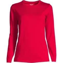 Lands' End Women's Relaxed Supima Cotton Long Sleeve Crewneck T-Shirt -Avenue Clothing Shop GUEST 99e60444 790d 4948 9129 0537540e444b