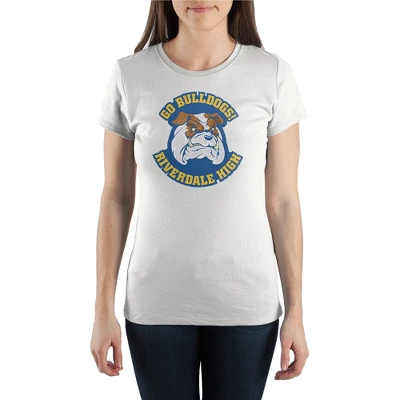 Riverdale Bulldogs Mascot Womens Graphic Tee 5 Riverdale Bulldogs Mascot Womens Graphic Tee - Image 3