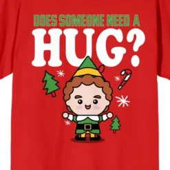 Elf Need A Hug Women's Red T-shirt