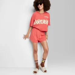 Women's Ascot + Hart Graphic Shorts - Red -Avenue Clothing Shop GUEST 9cae38cc 7585 440a a0b1 212ddd020b58