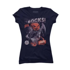 Junior's Design By Humans Rock Pumpkin By EduEly T-Shirt -Avenue Clothing Shop GUEST 9cc53e80 4ded 4c8f a36b cfabf9dbb1f7