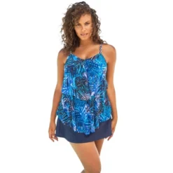 Swim 365 Women’s Plus Size Mesh Double-Tier Tankini Top -Avenue Clothing Shop GUEST 9f44aa63 2008 48c4 ad38 06f36ee9e2bc