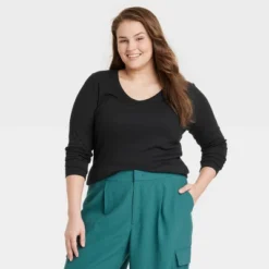 Women's Long Sleeve V-Neck T-Shirt - A New Day™ -Avenue Clothing Shop GUEST a019eea4 ab75 4d16 9f8e c792f4a0e161