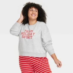 Women's Team Holiday Spirit Matching Family Sweatshirt - Wondershop™ Gray -Avenue Clothing Shop GUEST a151ac54 e5bc 4067 abf4 8de36999f274