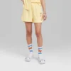 Women's Ascot + Hart Graphic Pull-On Shorts - Yellow -Avenue Clothing Shop GUEST a28a5b82 b558 46a9 bc52 e9b604843690