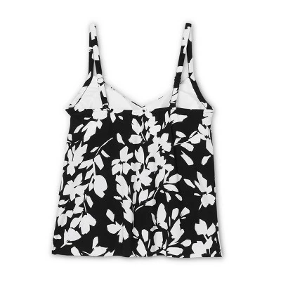 Women's UPF 50 V-Neck Angled Tiered Tankini Top - Aqua Green® 7 Women's UPF 50 V-Neck Angled Tiered Tankini Top - Aqua Green® - Image 5