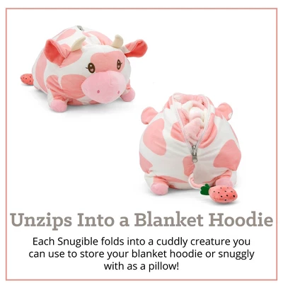 Plushible 2-in-1 Snugible Strawberry Cow 3 Plushible 2-in-1 Snugible Strawberry Cow