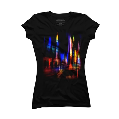 Junior's Design By Humans City At Night By Hkartist T-Shirt 5 Junior's Design By Humans City At Night By Hkartist T-Shirt - Image 3