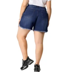 Agnes Orinda Women's Plus Size Denim Shorts Ripped Stretched Distressed Jean Shorts -Avenue Clothing Shop GUEST a66738c8 c389 4a9a ab52 601703570a45