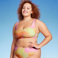 Women's Bralette Bikini Top - Wild Fable™ Pink/Orange/Yellow Tie-Dye -Avenue Clothing Shop GUEST a9578fad 9064 46a5 bc5a b7a7d7e57e3a