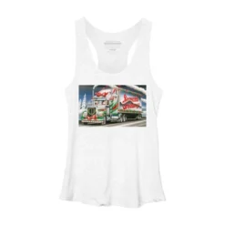 Women's Design By Humans Truck Driver Christmas Shirt Seasons Greetings By Galvanized Racerback Tank Top -Avenue Clothing Shop GUEST aa862677 da64 4d29 80a9 152f50e9f921