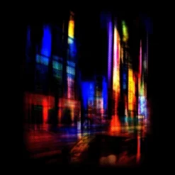 Junior's Design By Humans City At Night By Hkartist T-Shirt