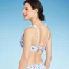 Women's Scrunchy Strap Longline Bikini Top - Shade & Shore™ Multi Blue Floral Print -Avenue Clothing Shop GUEST ab23a941 b1d9 411f a0b1 bd63d90517be