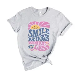 Simply Sage Market Women's Smile More Worry Less Sunshine Short Sleeve Graphic Tee 9 Simply Sage Market Women's Smile More Worry Less Sunshine Short Sleeve Graphic Tee -Avenue Clothing Shop GUEST abade464 eafa 43c8 98fd 436da7ae11a0