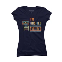 Junior's Design By Humans I'm This Old - Old Data Storage Media By DsgnCraft T-Shirt -Avenue Clothing Shop GUEST ac9c4a32 05c9 41a2 8255 f35d59c407a8
