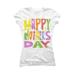 Junior's Design By Humans Happy Mother's Day Colorful Text By Yunta T-Shirt -Avenue Clothing Shop GUEST ad69cfb8 fe23 4313 b0db db60eb5133cb