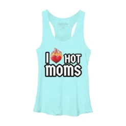 Women's Design By Humans I Love Hot Moms Heart By Metavera Racerback Tank Top -Avenue Clothing Shop GUEST ae6b5b11 9bb5 4731 9444 835248860e2f