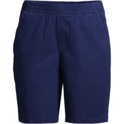Lands' End Women's Mid Rise Elastic Waist Pull On 10" Knockabout Chino Bermuda Shorts -Avenue Clothing Shop GUEST af524add 93a2 4652 af61 2b4ac635cf47