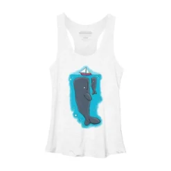 Women's Design By Humans Cute Whales And Sailing Boat Cartoon Illustration By Thefrogfactory Racerback Tank Top -Avenue Clothing Shop GUEST af61fd56 0b8c 4c54 baa4 c9e8e3508eb9