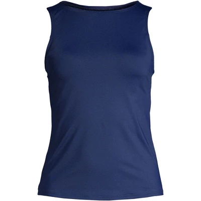 Lands' End Women's High Neck UPF 50 Modest Tankini Top Swimsuit 7 Lands' End Women's High Neck UPF 50 Modest Tankini Top Swimsuit - Image 5