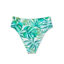 Women's High Waist High Leg Extra Cheeky Bikini Bottom - Shade & Shore™ Green Tropical Print -Avenue Clothing Shop GUEST b00a8003 52d9 4a75 93ac 8ea690fb93a9