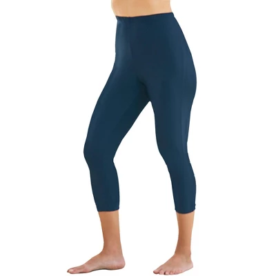 Swim 365 Women’s Plus Size Power-Mesh Swim Capri 5 Swim 365 Women’s Plus Size Power-Mesh Swim Capri - Image 3