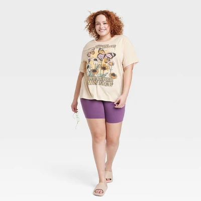 Women's Just Take Your Time Short Sleeve Graphic T-Shirt - Tan 4 Women's Just Take Your Time Short Sleeve Graphic T-Shirt - Tan - Image 2