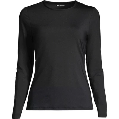 Lands' End Women's Long Crew Neck Long Sleeve Rash Guard UPF 50 Sun Protection Modest Swim Tee 8 Lands' End Women's Long Crew Neck Long Sleeve Rash Guard UPF 50 Sun Protection Modest Swim Tee - Image 6