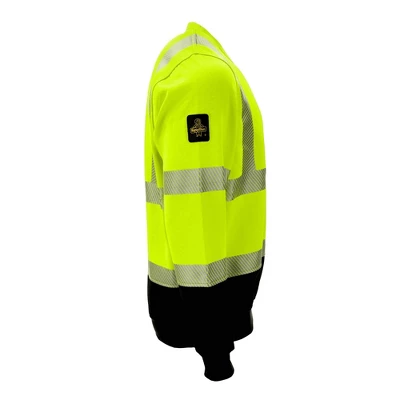 RefrigiWear High Visibility Hi Vis ANSI Type R, Class 3 Breathable Safety Crewneck Sweatshirt With Reflective Tape 7 RefrigiWear High Visibility Hi Vis ANSI Type R, Class 3 Breathable Safety Crewneck Sweatshirt With Reflective Tape - Image 5