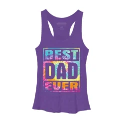 Women's Design By Humans Vintage Tie Dye Best Dad Ever By Racerback Tank Top -Avenue Clothing Shop GUEST b7597267 a17e 418f 96df 67e9391a1c61