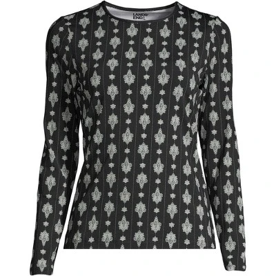 Lands' End Women's Long Crew Neck Long Sleeve Rash Guard UPF 50 Sun Protection Modest Swim Tee 14 Lands' End Women's Long Crew Neck Long Sleeve Rash Guard UPF 50 Sun Protection Modest Swim Tee - Image 12