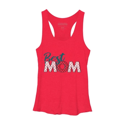 Women's Design By Humans Best Mom Heart Pattern By Semir Racerback Tank Top 8 Women's Design By Humans Best Mom Heart Pattern By Semir Racerback Tank Top - Image 6