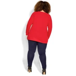 Women's Plus Size Multi Tree Sweat Top - Red | AVENUE 16 Women's Plus Size Multi Tree Sweat Top - Red | AVENUE -Avenue Clothing Shop GUEST bd670e33 94cd 40bc a620 c1920ff001f0
