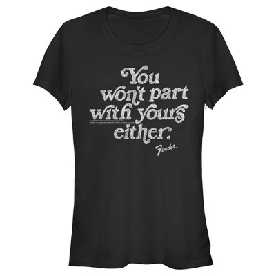 Junior's Fender You Won't Part With Yours T-Shirt 5 Junior's Fender You Won't Part With Yours T-Shirt - Image 3