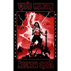 Women's Stranger Things Rockstar From Hellfire Club Eddie Munson T-Shirt