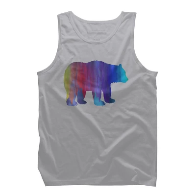 Design By Humans Rainbow Watercolor Artistic Bear By Maryedenoa Tank Top 7 Design By Humans Rainbow Watercolor Artistic Bear By Maryedenoa Tank Top - Image 5