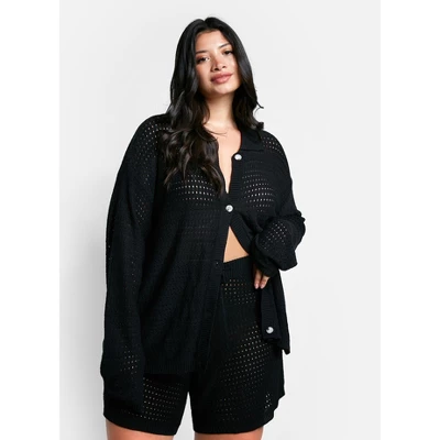 Rebdolls Women's Zuri Crochet Drawstring Shorts 4 Rebdolls Women's Zuri Crochet Drawstring Shorts - Image 2