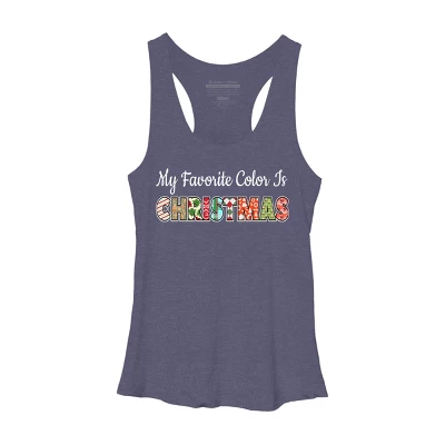 Women's Design By Humans My Favorite Color Is Christmas By C3gdesigns Racerback Tank Top 6 Women's Design By Humans My Favorite Color Is Christmas By C3gdesigns Racerback Tank Top - Image 4
