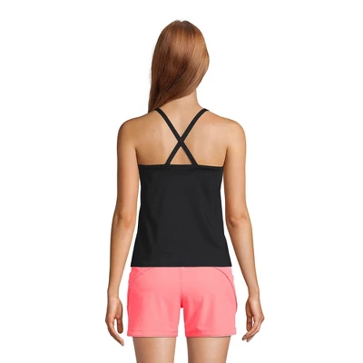 Lands' End Women's Chlorine Resistant Square Neck X-Back Tankini Swimsuit Top 3 Lands' End Women's Chlorine Resistant Square Neck X-Back Tankini Swimsuit Top