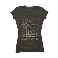 Junior's Design By Humans Camper 2 By VEKTORKITA T-Shirt -Avenue Clothing Shop GUEST c262d394 3110 4ca8 a843 f38909a5e9e0