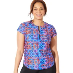 Swimsuits For All Women’s Plus Size Chlorine Resistant Quarter Zip Swim Tee 9 Swimsuits For All Women’s Plus Size Chlorine Resistant Quarter Zip Swim Tee -Avenue Clothing Shop GUEST c35dcde4 f5a6 49d7 a9f9 97ea3d165a83